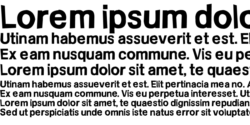 Sample of Frail Sans Bold