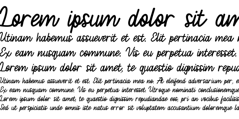 Sample of Francaise Medium demo