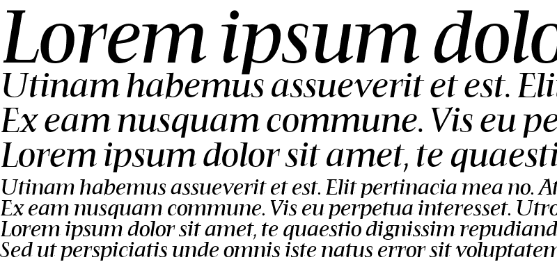 Sample of FrancoisMediumItalic Regular