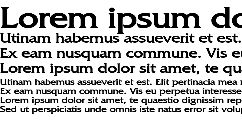 Sample of FrancoWide Bold
