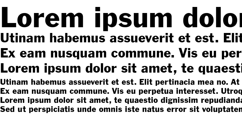 Sample of FranklinGothic-Regular