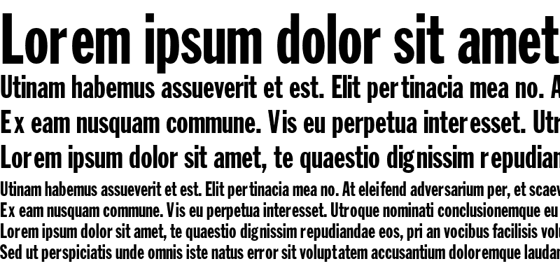 Sample of FraseliusExtraCondensed