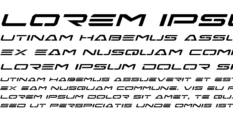 Sample of Free Agent Expanded Italic