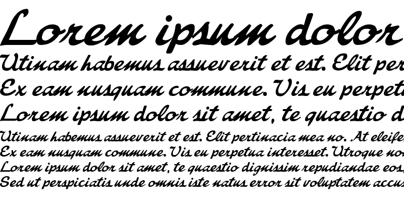Sample of Freebrush Script