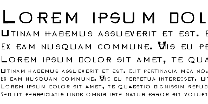 Sample of Freespace Font