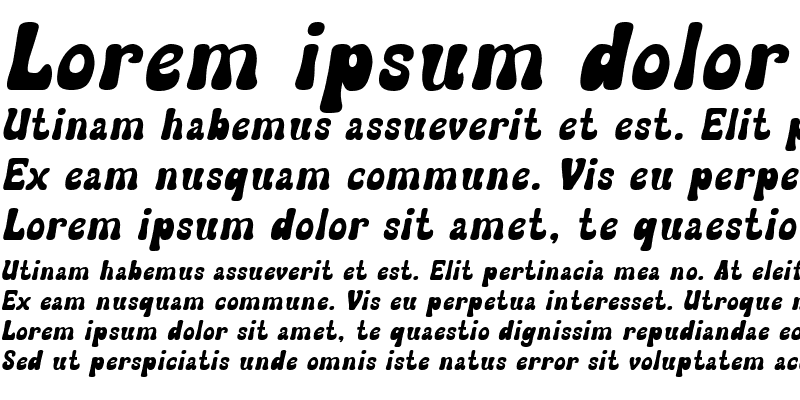 Sample of FreeStyleCyr Bold Italic