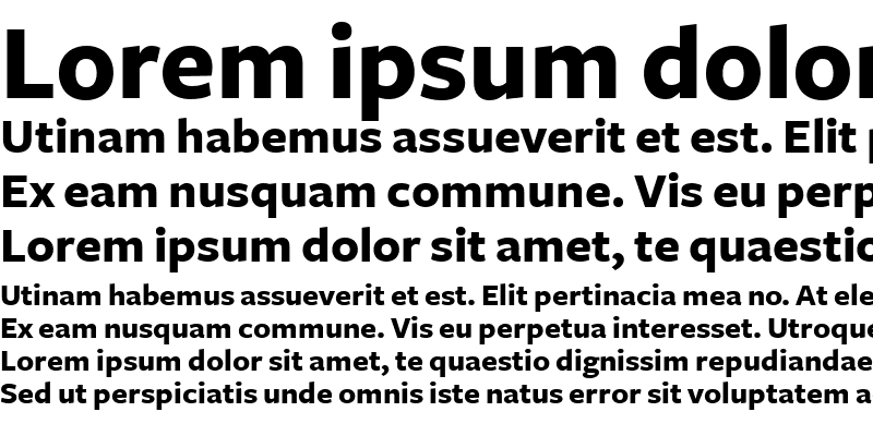 Sample of FreightSans Bold