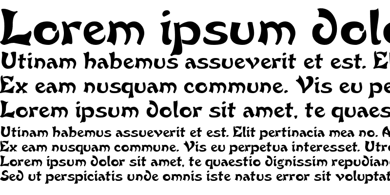 Sample of French Grotesque Normal