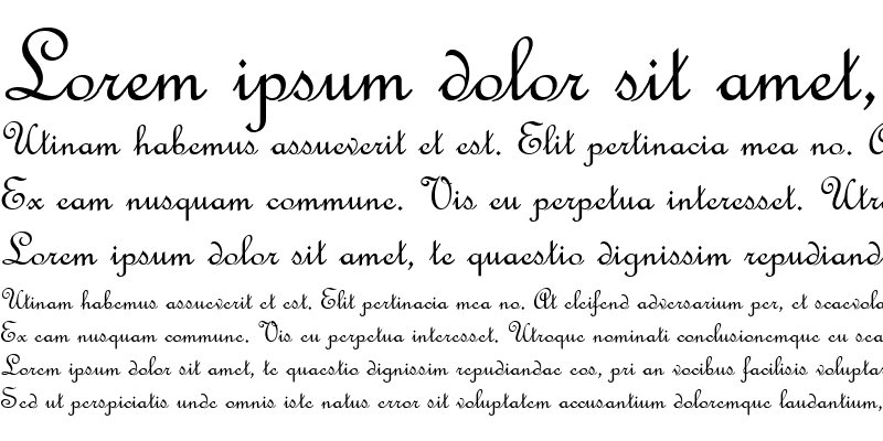Sample of FrenchScript