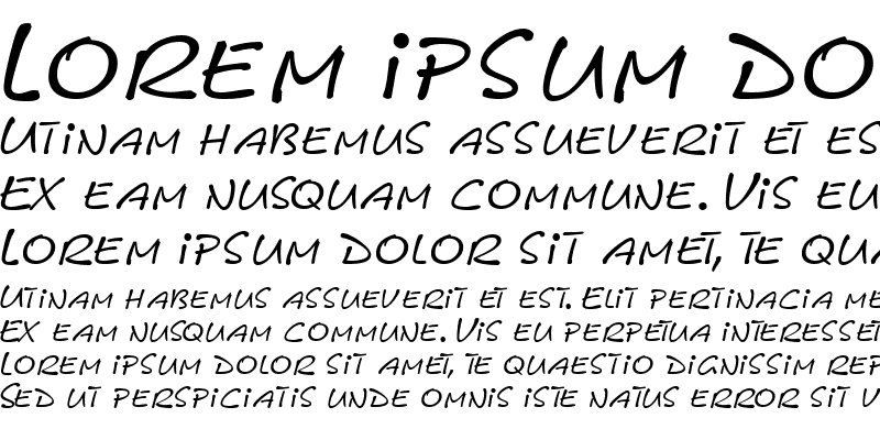 Sample of FreneticSCapsSSK Italic