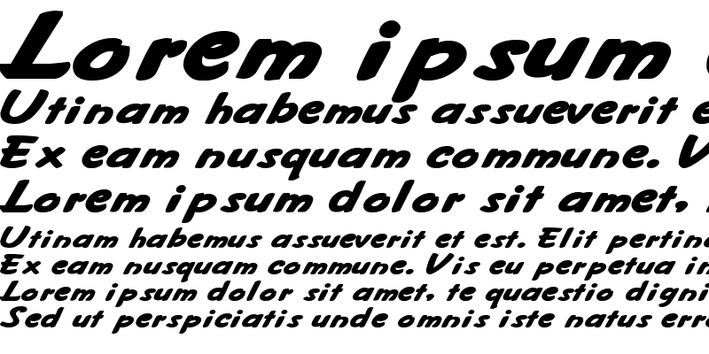 Sample of FritzerExtended Bold