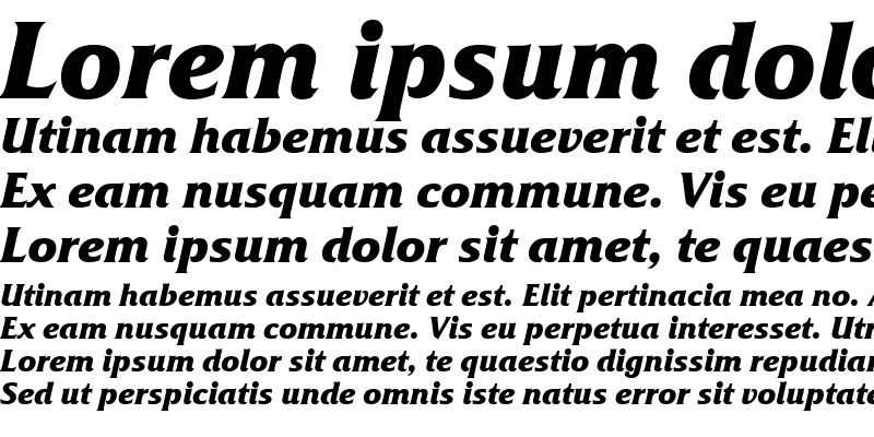 Sample of FrizQuaT Bold Italic