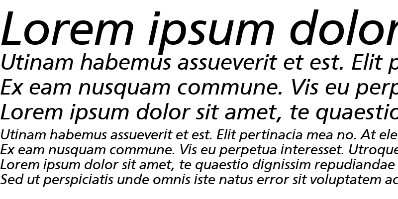 Sample of FrontPage Italic