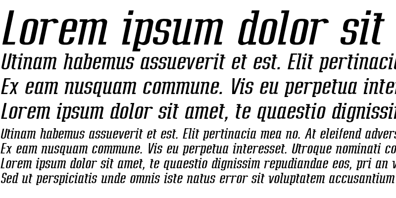 Sample of Frown Town Free Italic