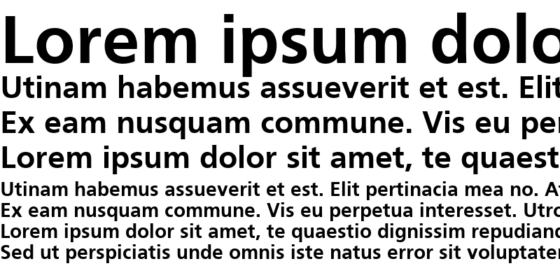 Sample of Frugal Sans Bold