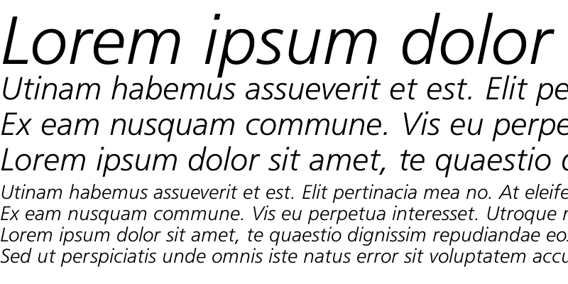 Sample of Frugal Sans Light Italic