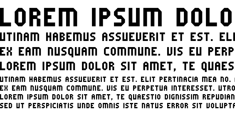 Sample of Fruity microfont
