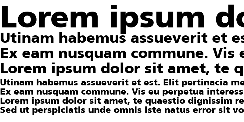 Sample of Frutiger CE 55 Roman Bold