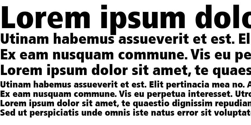 Sample of Frutiger87-CondensedExtraBlack