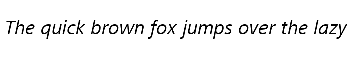 Preview of FrutigerNext LT Regular Italic