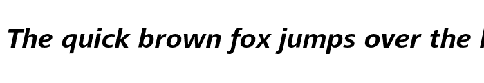 Preview of FrutigerNextLT Bold Italic