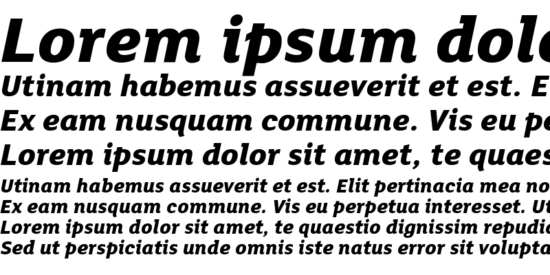 Sample of FS Lola ExtraBold Italic