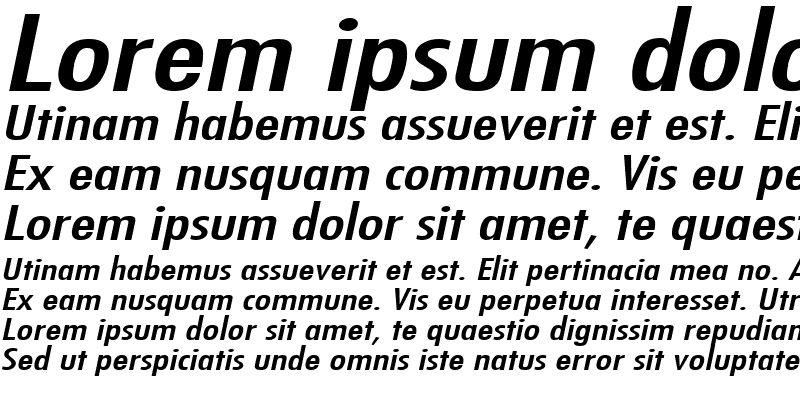 Sample of FujiExtended Italic