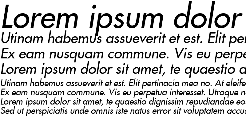 Sample of Fujiyama2 Italic