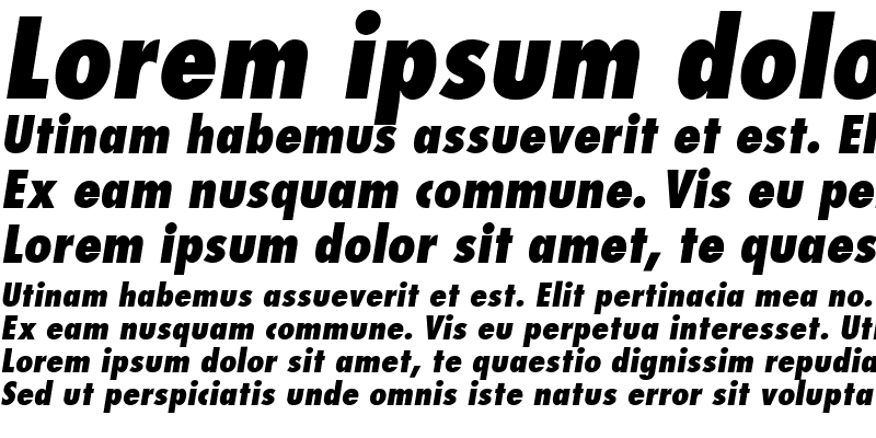 Sample of FujiyamaExtraBold Italic