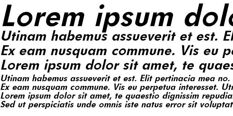 Sample of Fulton Bold Italic