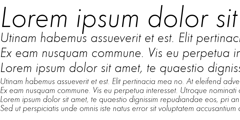 Sample of FunctionLH Italic