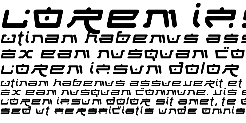 Sample of FungFoo Italic