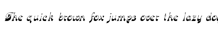 Preview of FunkyFaceUpright Italic