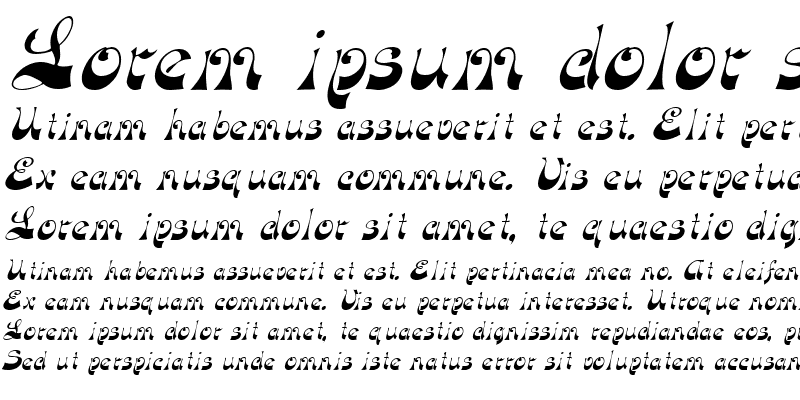 Sample of FunkyFaceUpright Italic