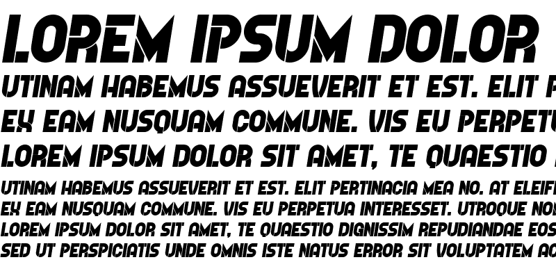 Sample of Further Italic