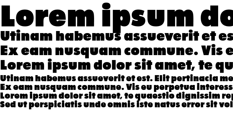 Sample of Fusee Bold
