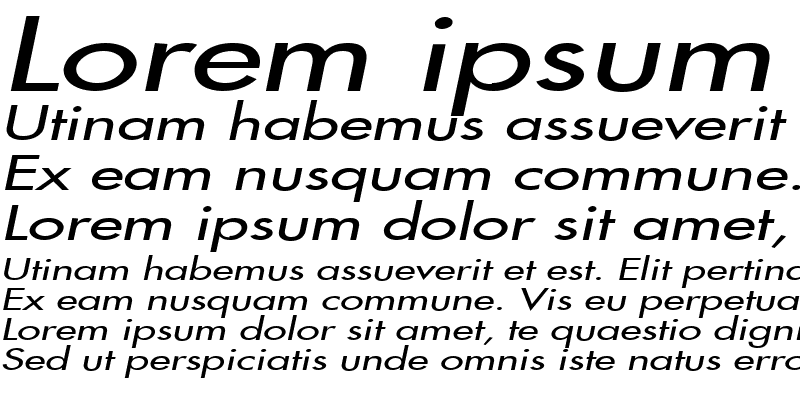 Sample of Fusi Extended Italic