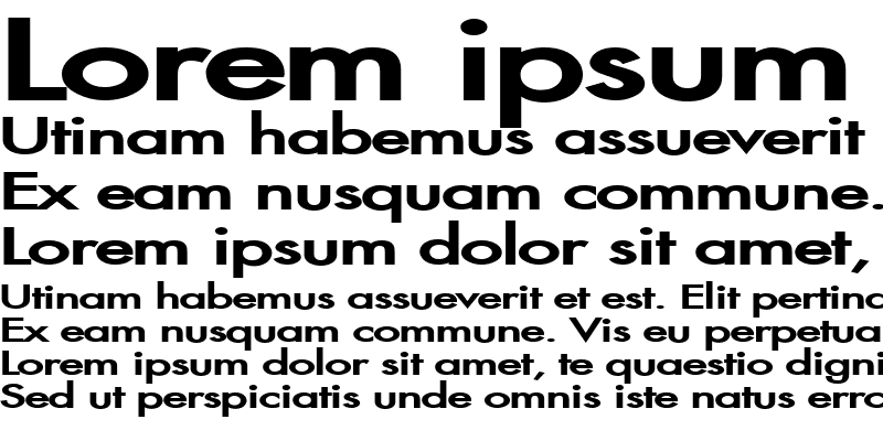 Sample of FusiExtended Bold