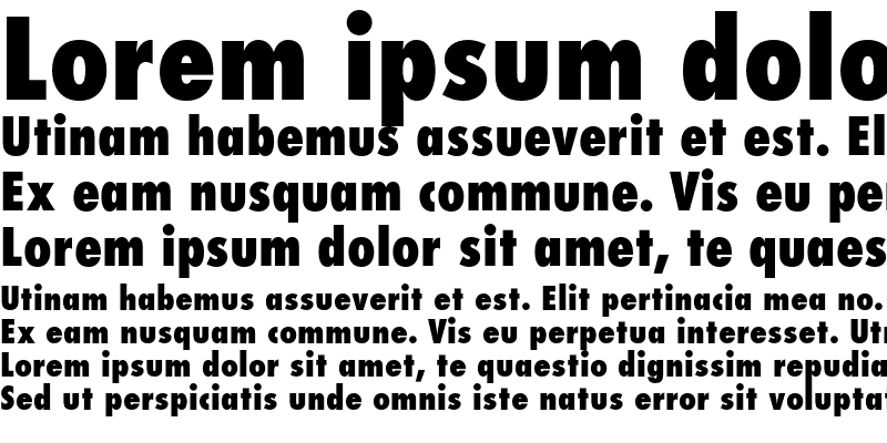 Sample of Futura Condensed Extra Bold