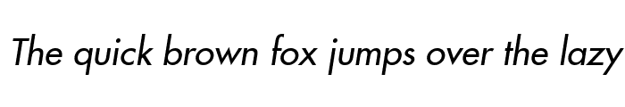 Preview of Futura LT Medium Italic