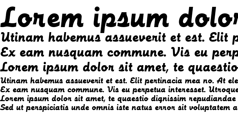 Sample of Futura Script EF
