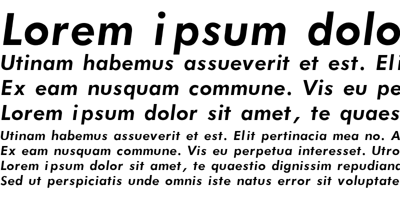 Sample of Futura_Book-Bold-Italic