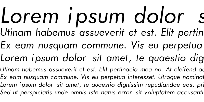 Sample of Futura_Book-Normal-Italic