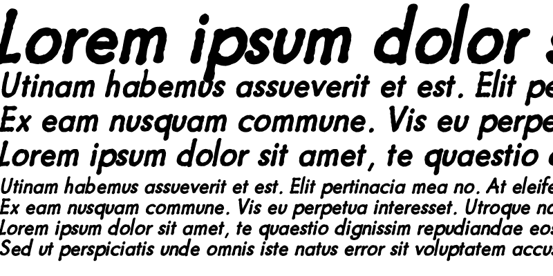 Sample of Futuramano Bold Italic