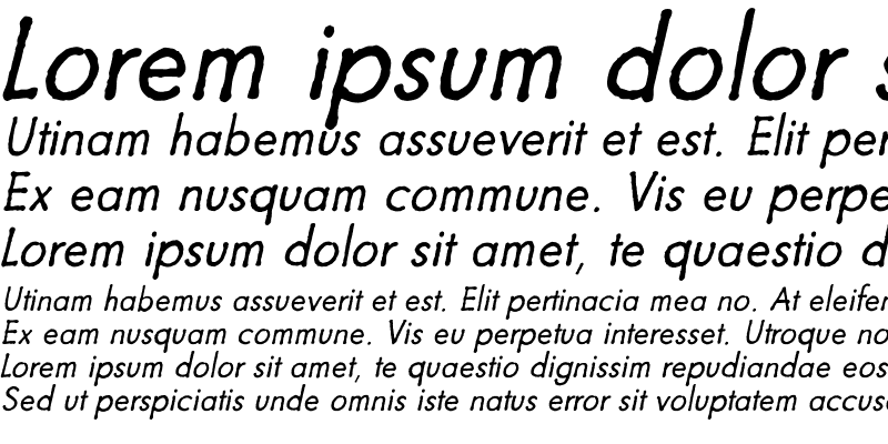 Sample of Futuramano Light Italic