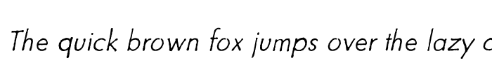 Preview of Futuramano Thin Italic