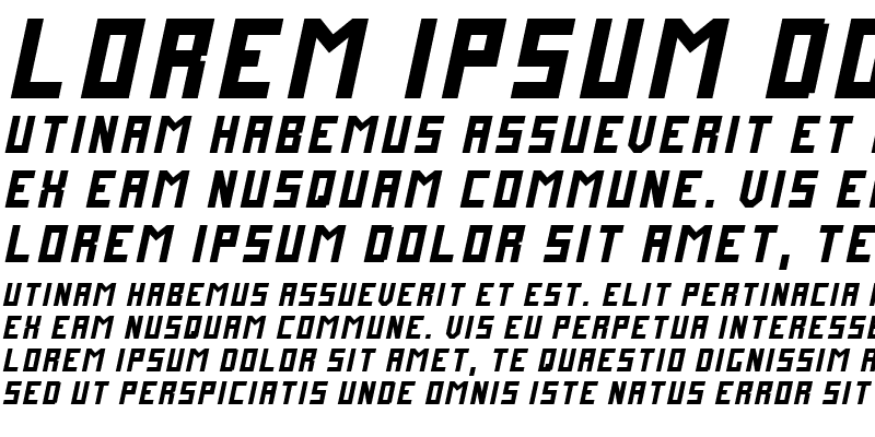 Sample of FutureMillennium Italic