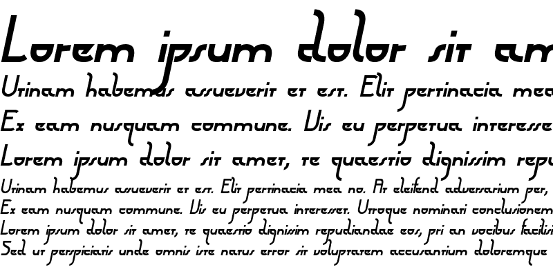 Sample of Futurex Arthur Bold Italic