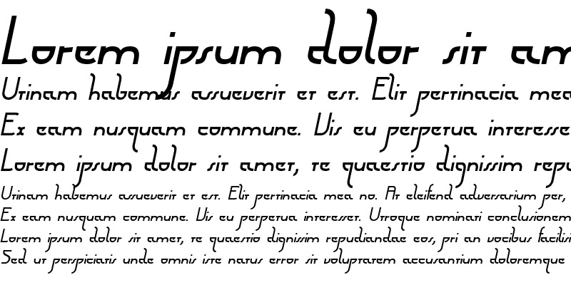 Sample of Futurex Arthur Italic