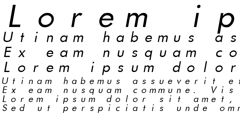 Sample of Futurist Fixed-width Italic